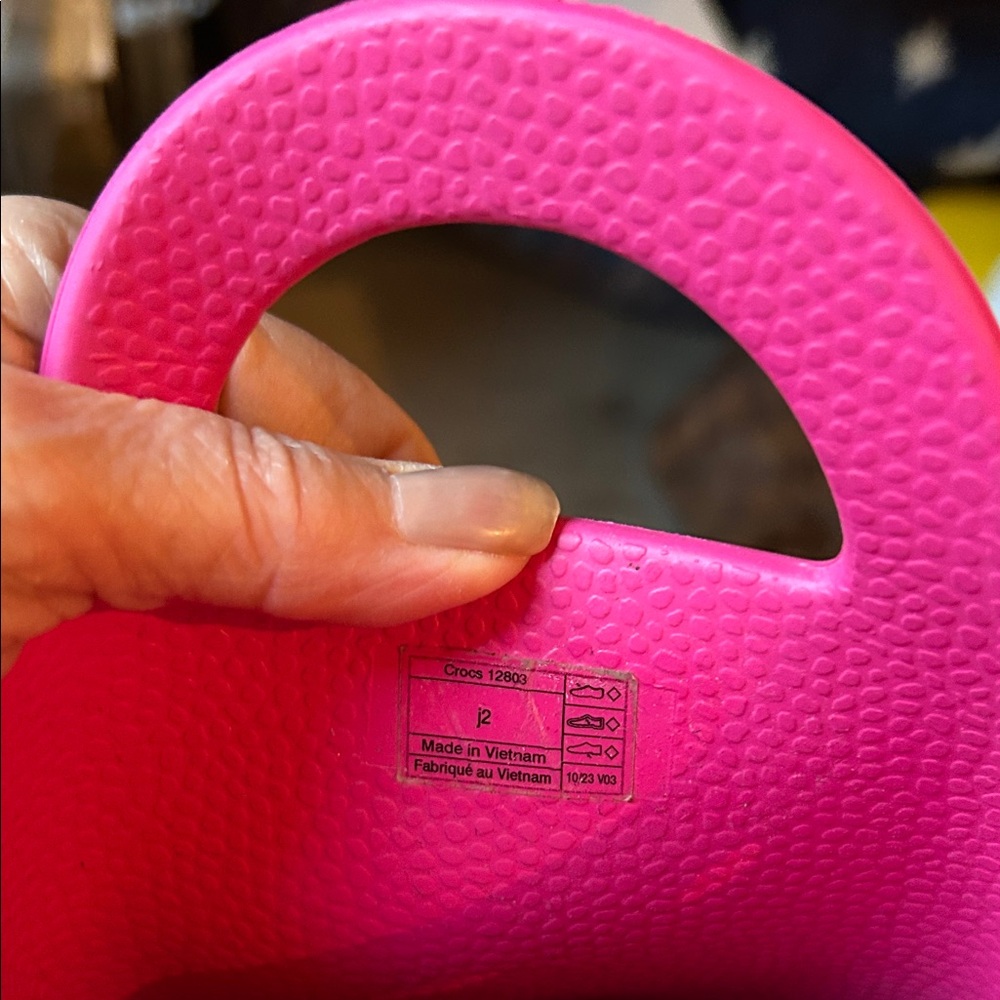 CROCS Vibrant Pink Kids' Boots - Picture 7 of 7